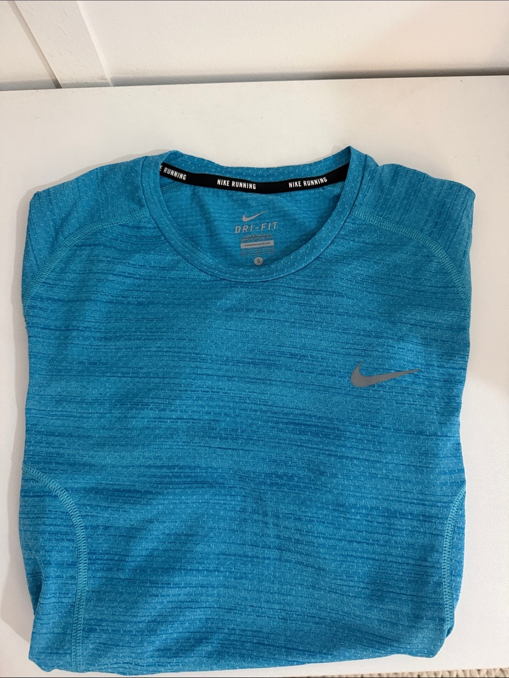 Nike Dri-FIT Running Tee - Teal Blue